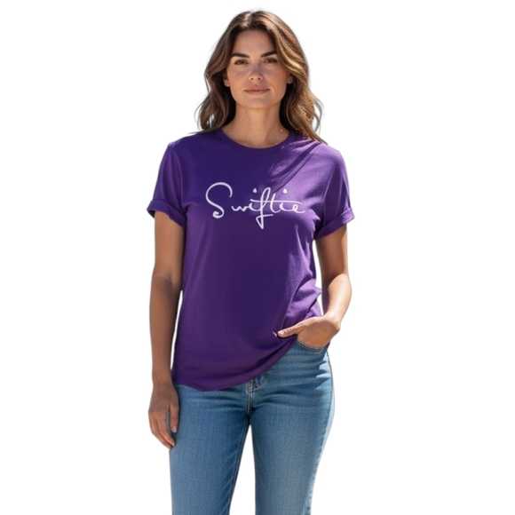 NWT Purple Swiftie Short Sleeve Tee - Picture 5 of 5